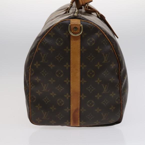 LOUIS VUITTON Monogram Keepall Bandouliere 55 Boston Bag M41414 LV Auth 113224 - Picture 5 of 16
